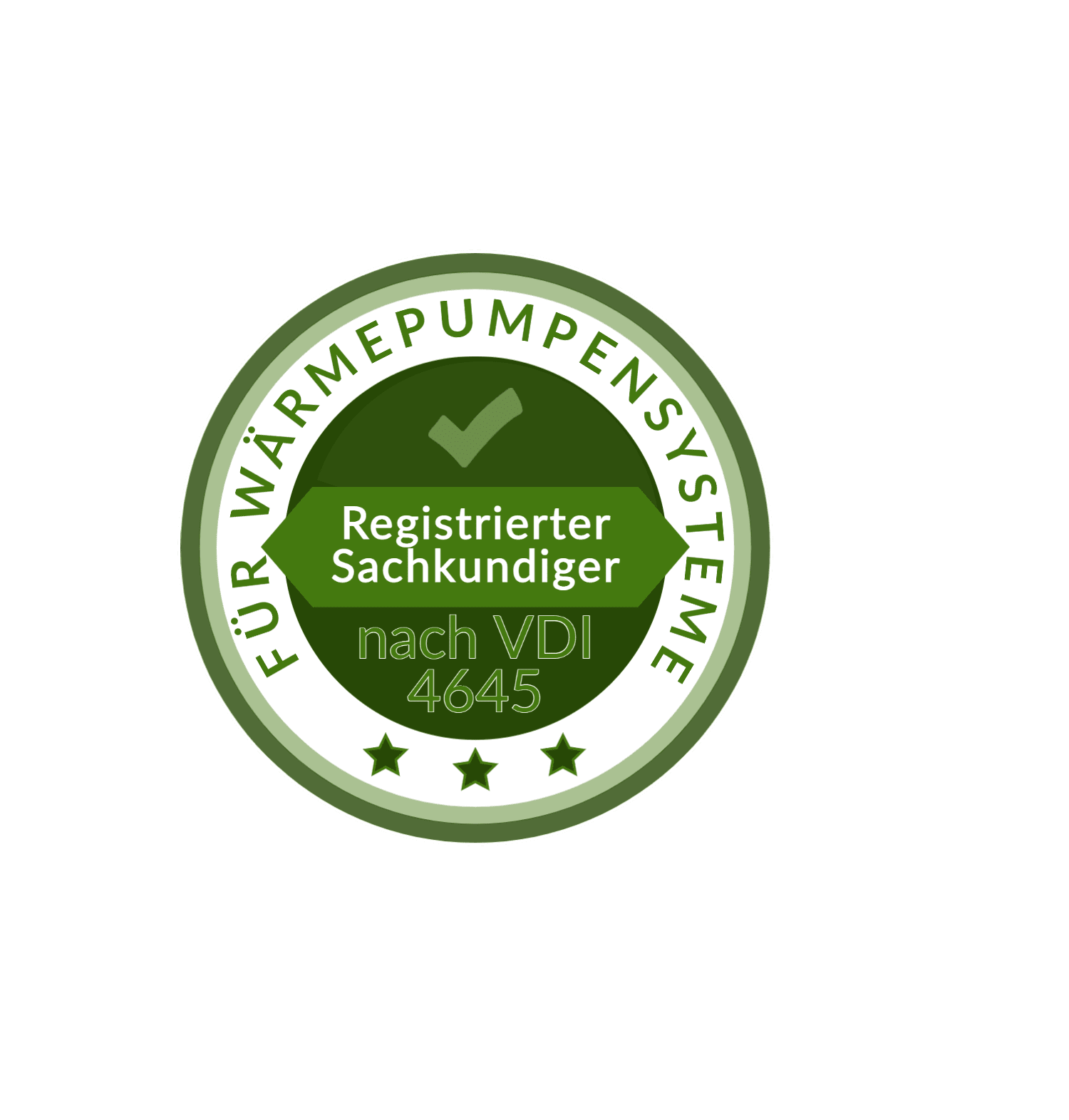 Siegel Zertifikat Registrierter Sachkundiger für Wärmepumpensysteme